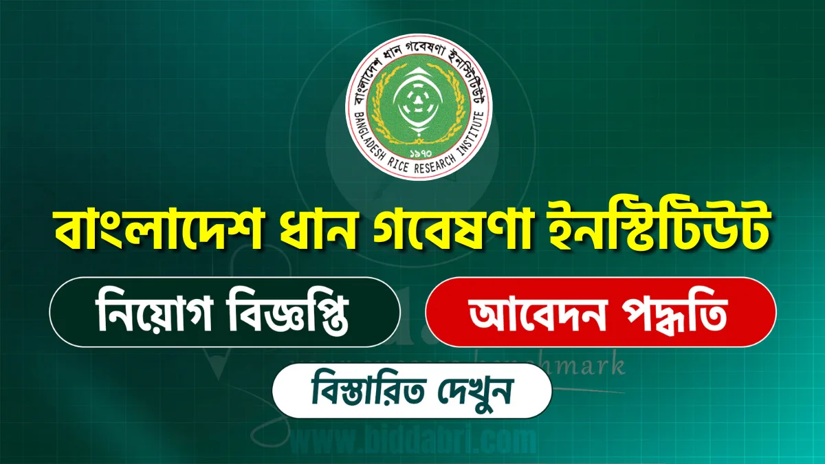 বাংলাদেশ ধান গবেষণা ইনস্টিটিউট নিয়োগ বিজ্ঞপ্তি