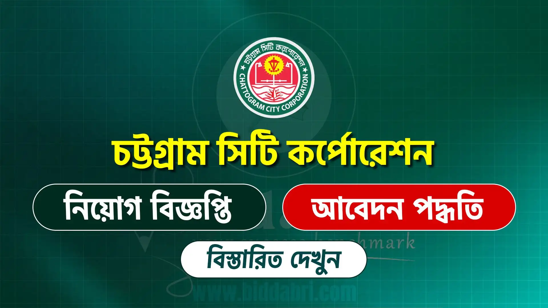 চট্টগ্রাম সিটিকর্পোরেশন নিয়োগ বিজ্ঞপ্তি