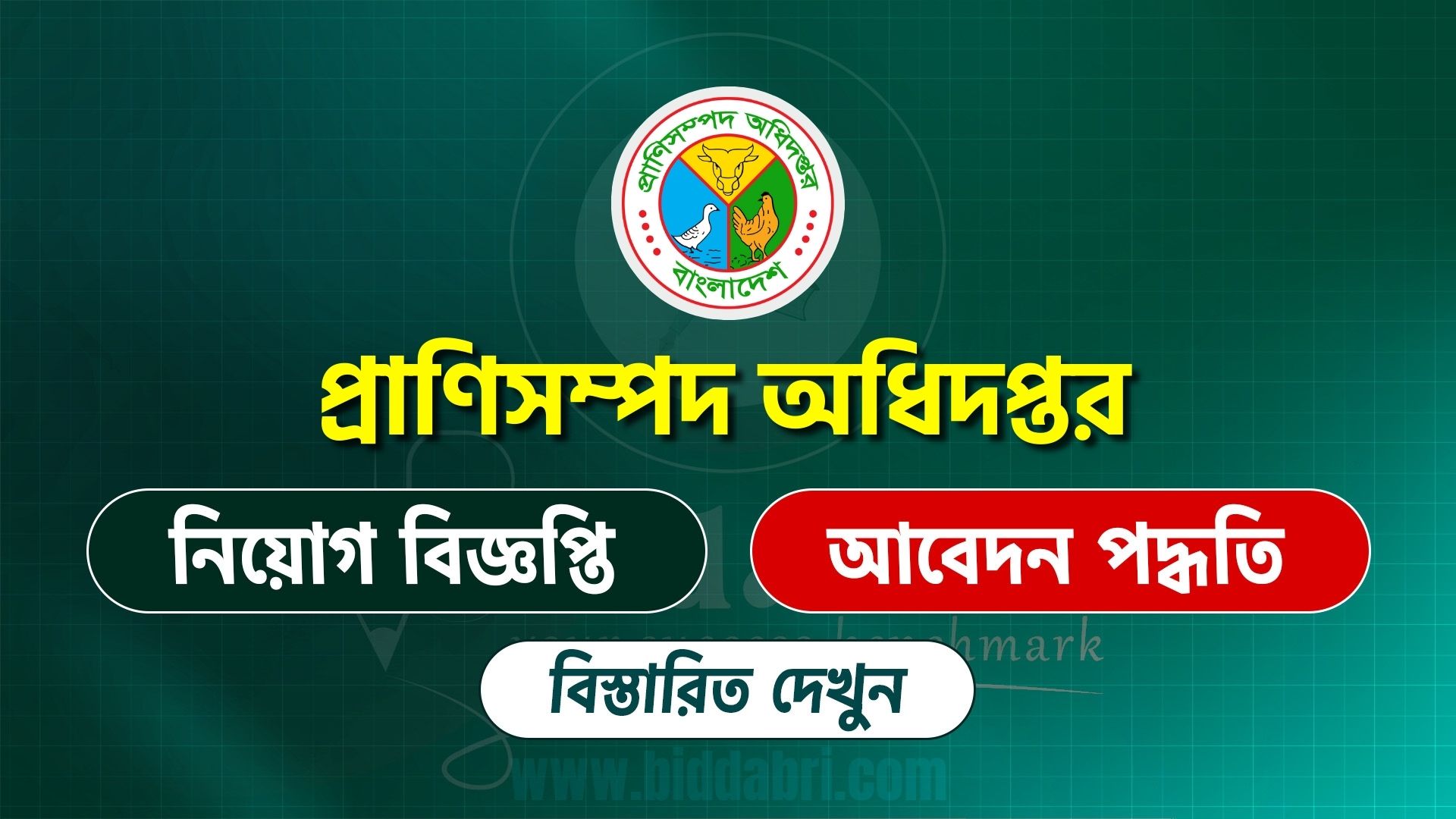 প্রাণিসম্পদ অধিদপ্তর সার্কুলার ২০২৬