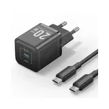 VENTION TZ-FEPB0-US-01 20W 1-Port USB-C GaN Charger with USB-C to USB-C Cable -US Plug