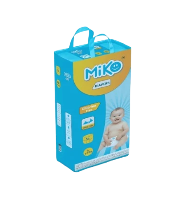 Miko Baby Diaper. Large belt system. 9-14 kg. 58 pcs