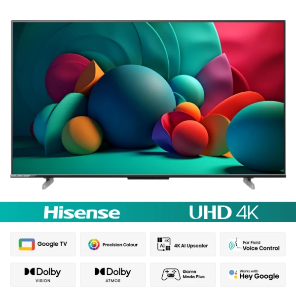 Hisense 43 Inch Bezelless Dolby Vision 4K UHD Smart LED Voice Control Google DTS TV 43A6F3