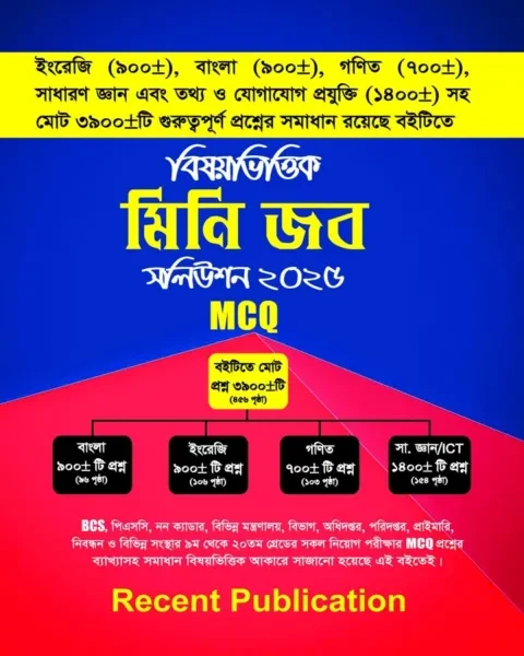 রিসেন্ট বিষয়ভিত্তিক মিনি জব সলিউশন ২০২৫ MCQ