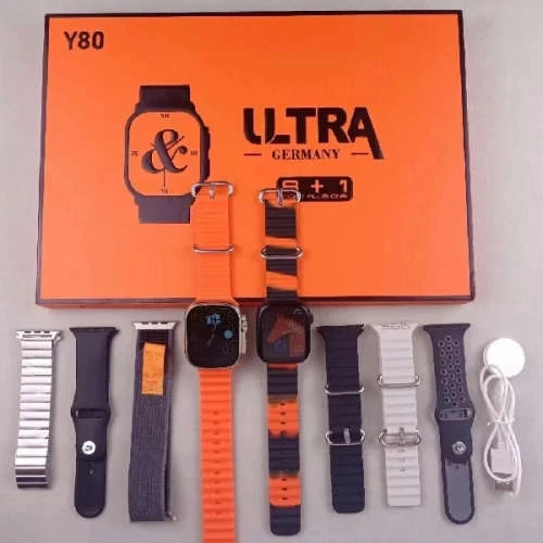 Y80 Ultra Smartwatch with 8 Strap