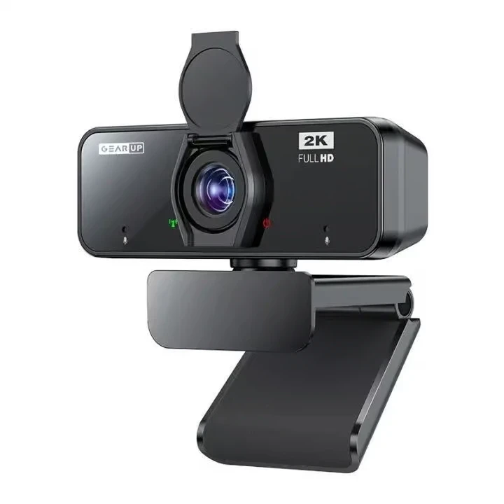 GearUP K450 2K HD USB Webcam with Mic & Privacy Cover