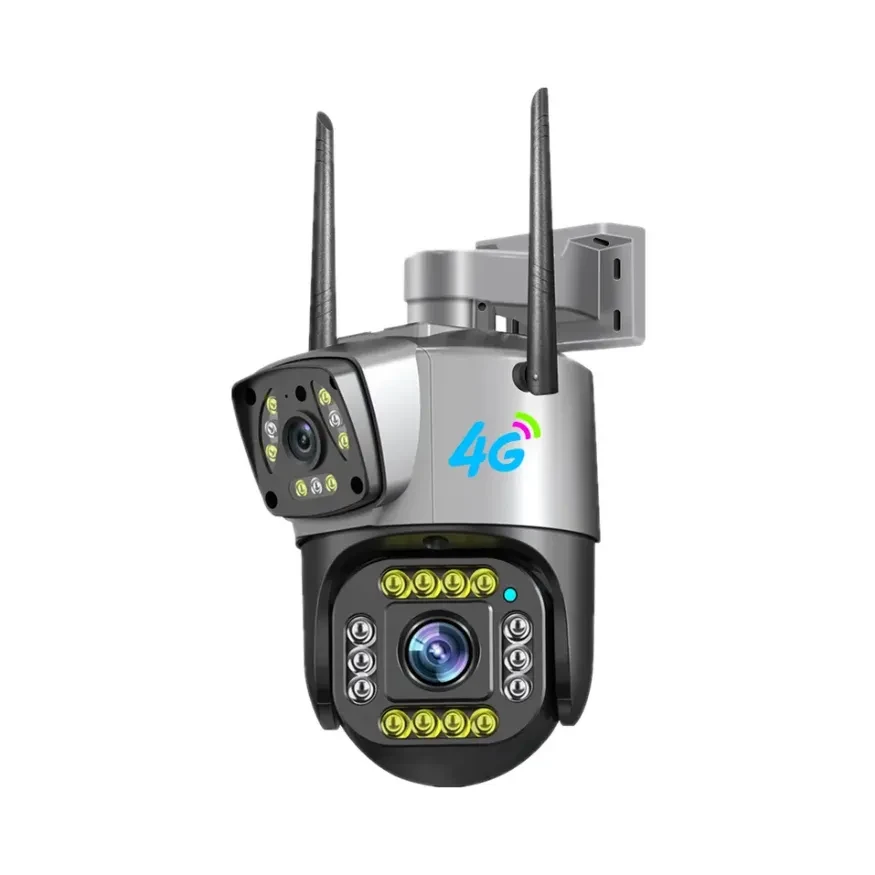 V380 PRO SC02 Dual Lens 4MP 4G WiFi IP Camera Outdoor Waterproof