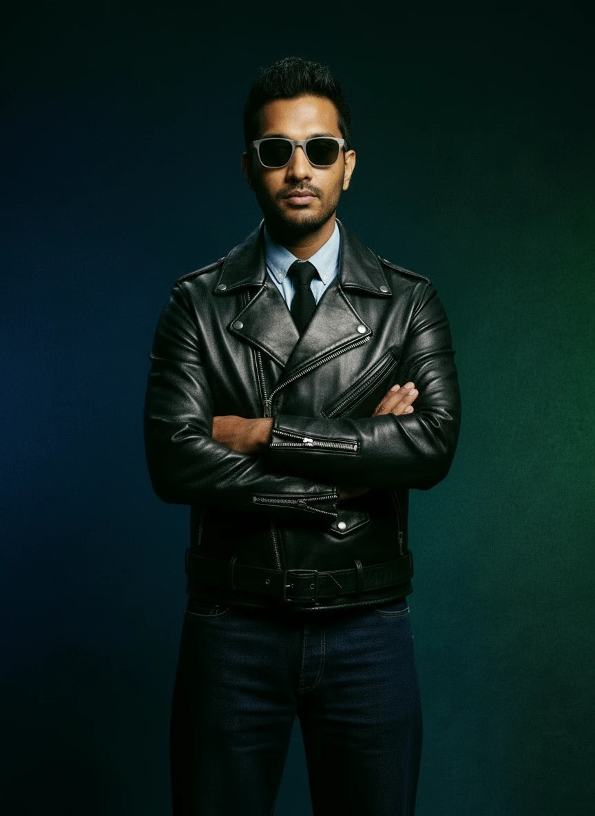 The Prodhan Obsidian Glide Biker Jacket