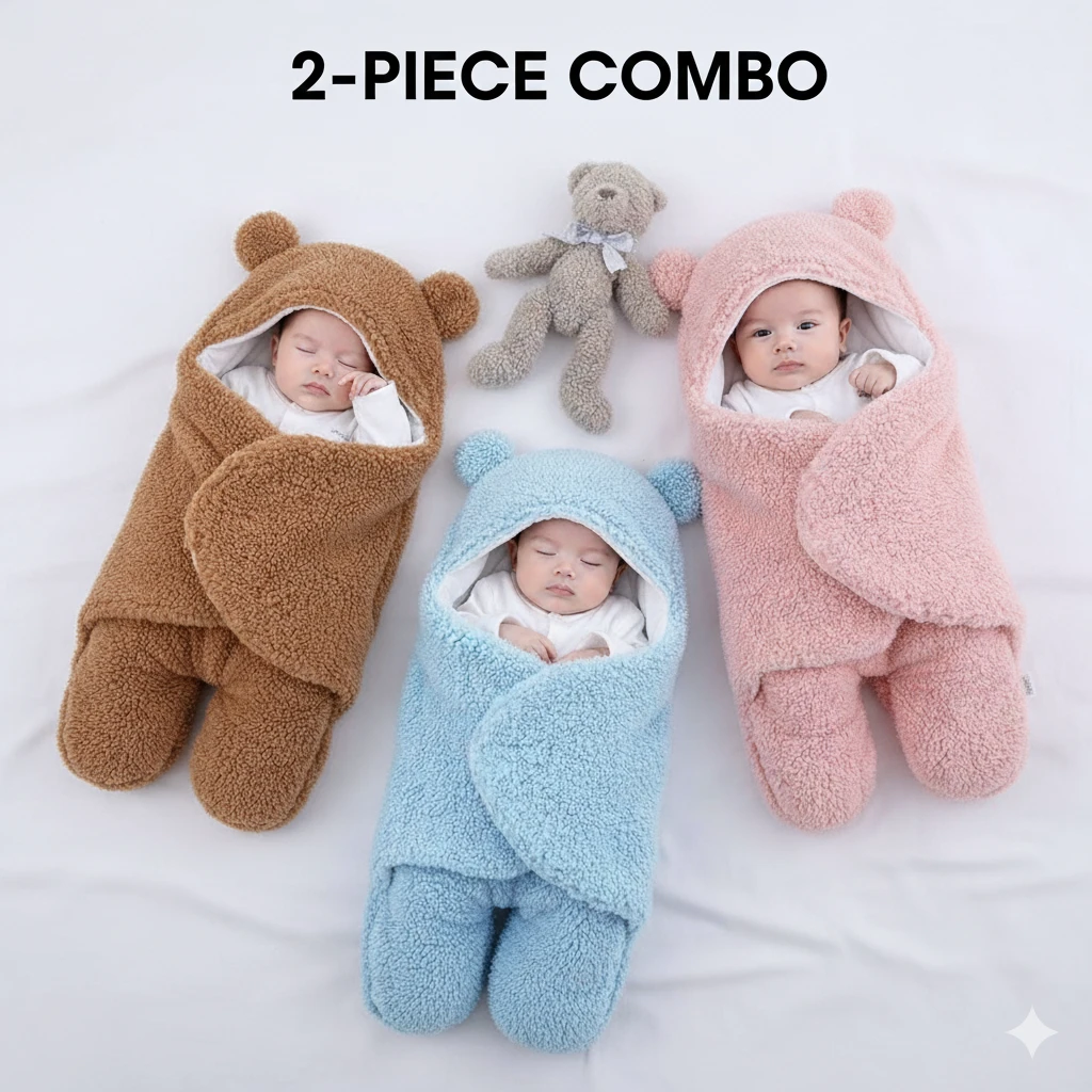 2 Pcs Baby Blanket Combo for WInter