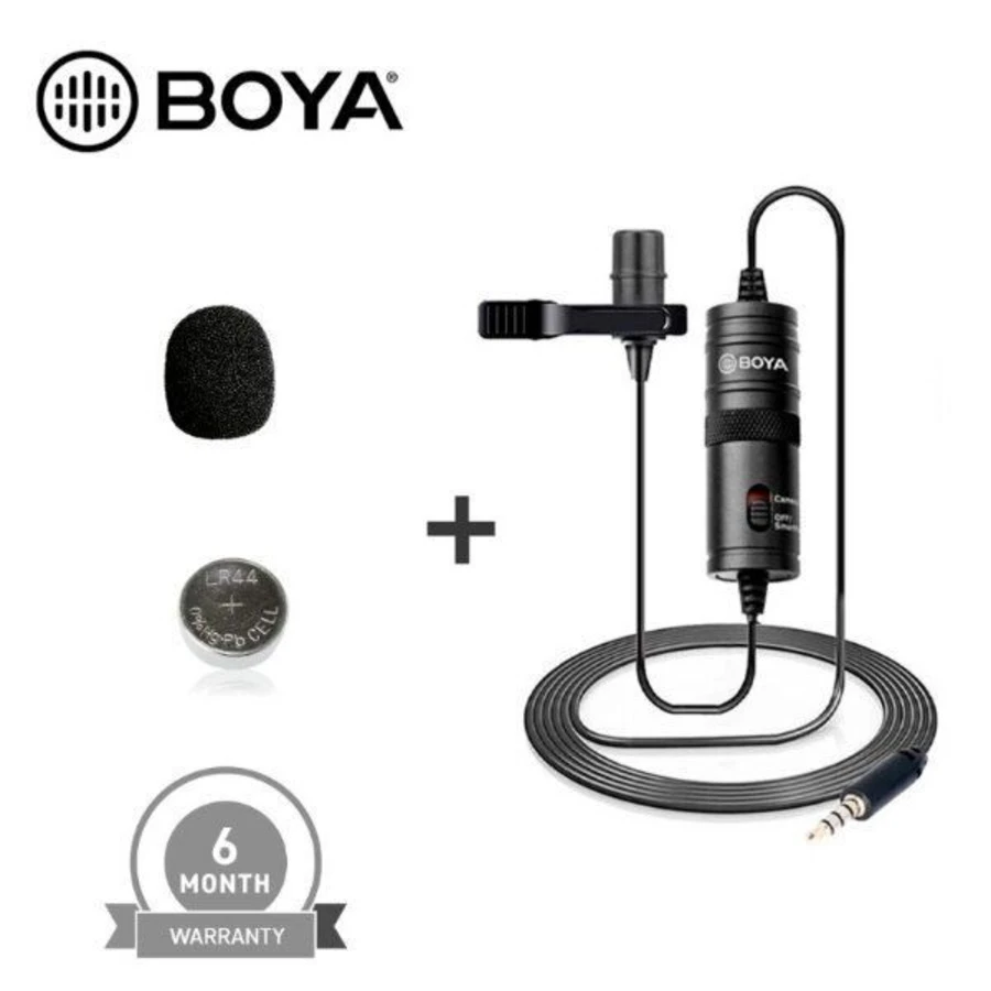 Original BOYA M1 Microphone for Smartphone, DSLR, Laptop, MacBook (Official Product with 6 Months Warranty