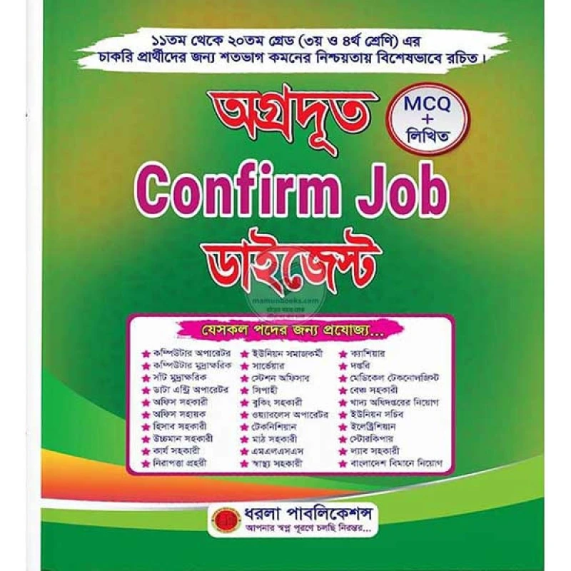 অগ্রদূত Confirm Job ডাইজেস্ট সংস্করণ ২০২৫