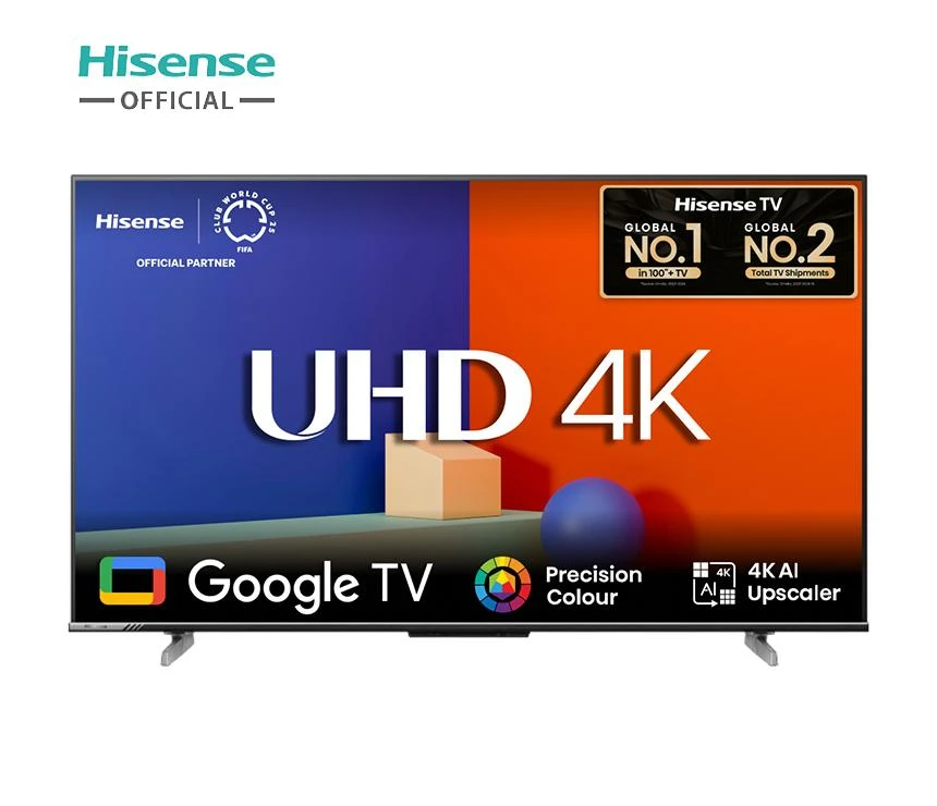 Hisense 50 Inch Bezelless Dolby Vision 4K UHD Smart LED Voice Control Google DTS TV 50A6F3